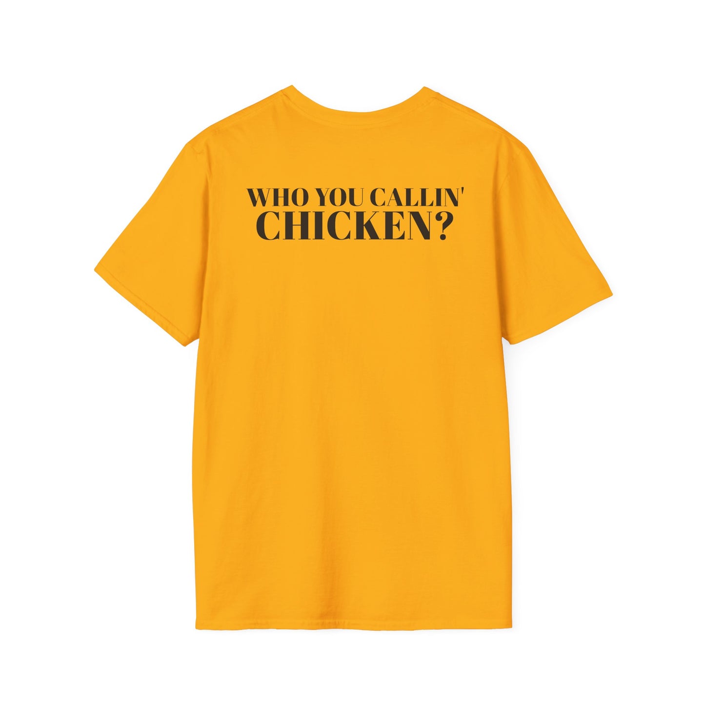 Men's Funny 'Who You Callin' Chicken?' Graphics T-Shirt