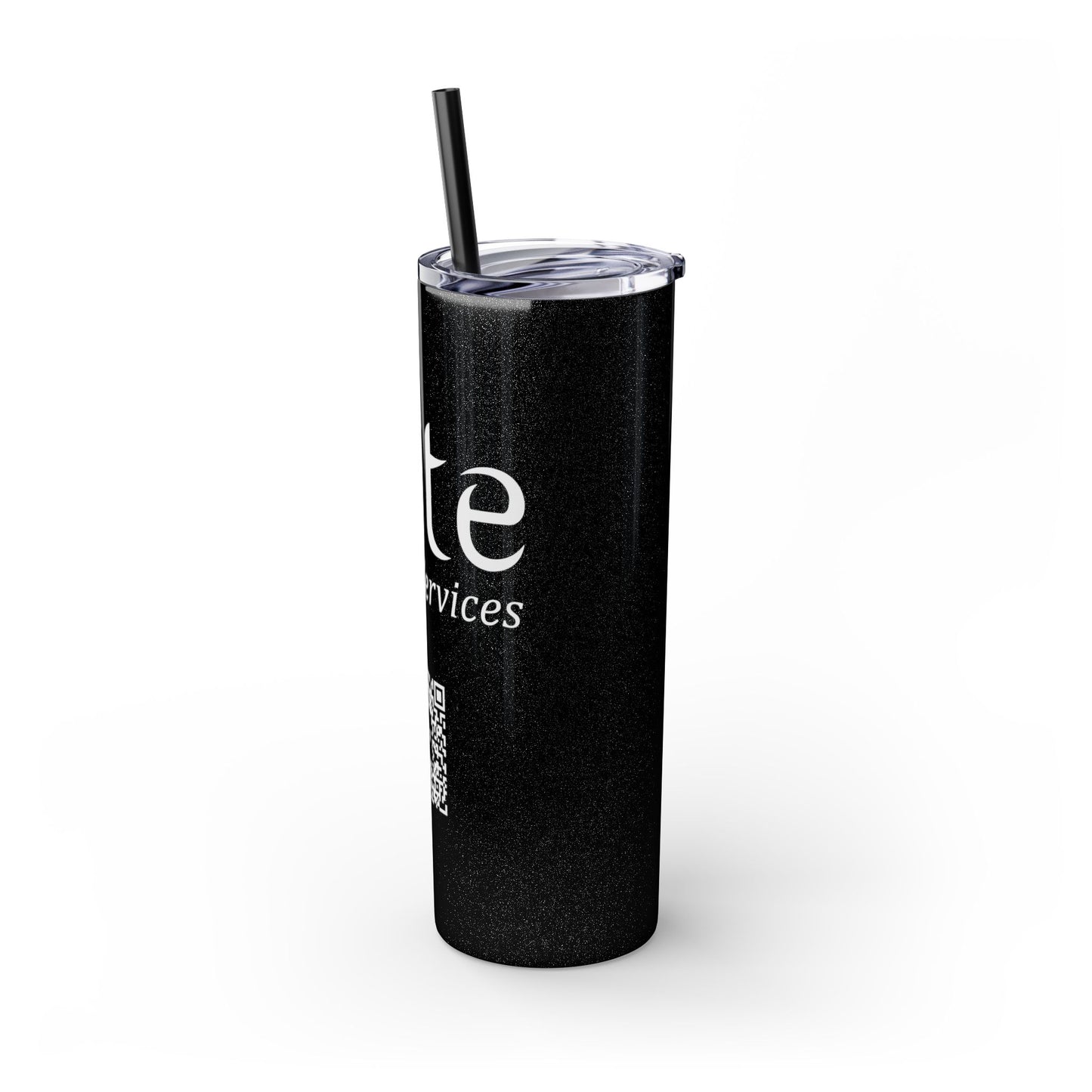 Elite Salon Services Custom Skinny Tumbler With Straw (20oz)