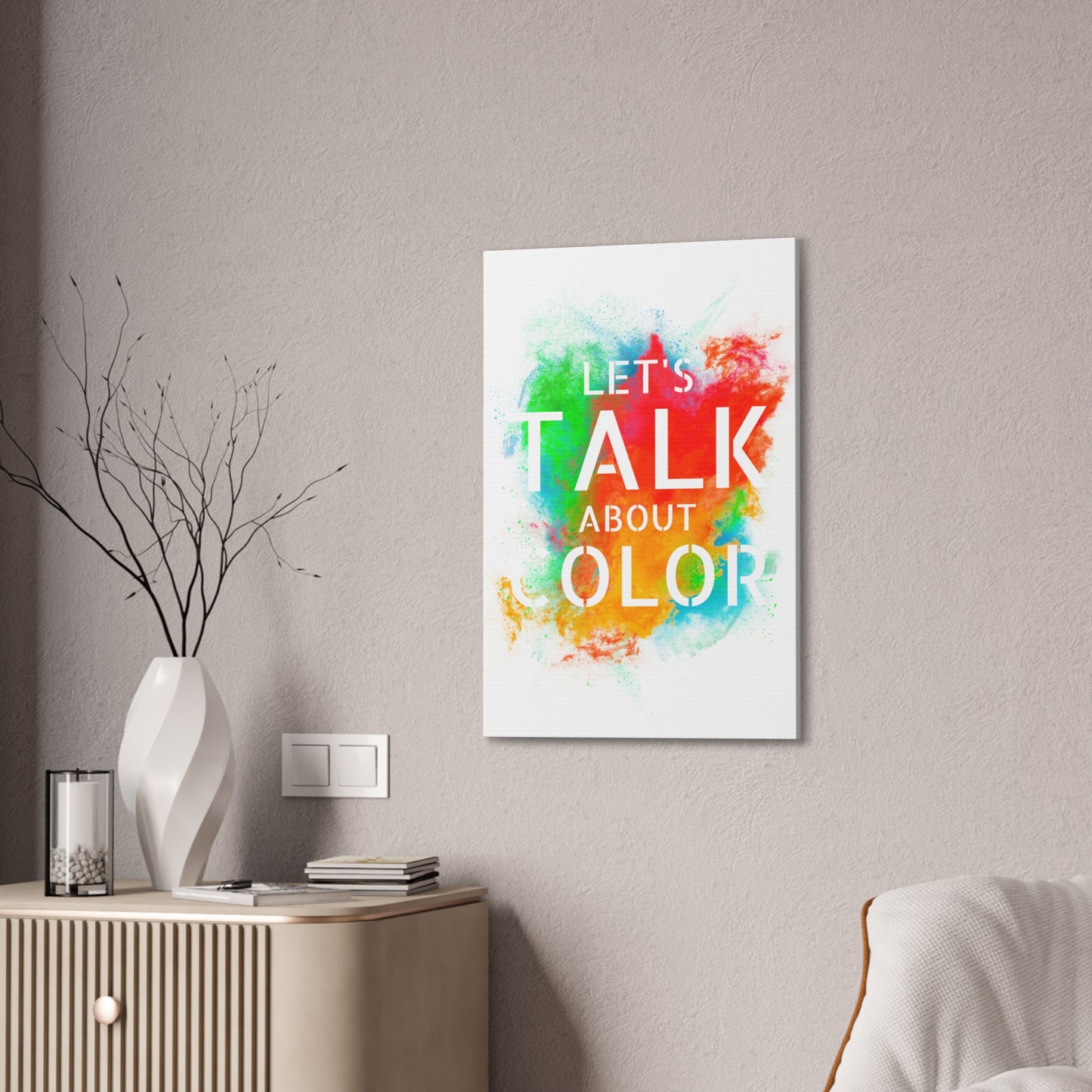 Lets Talk About Color 3 - Canvas Stretched (0.75")