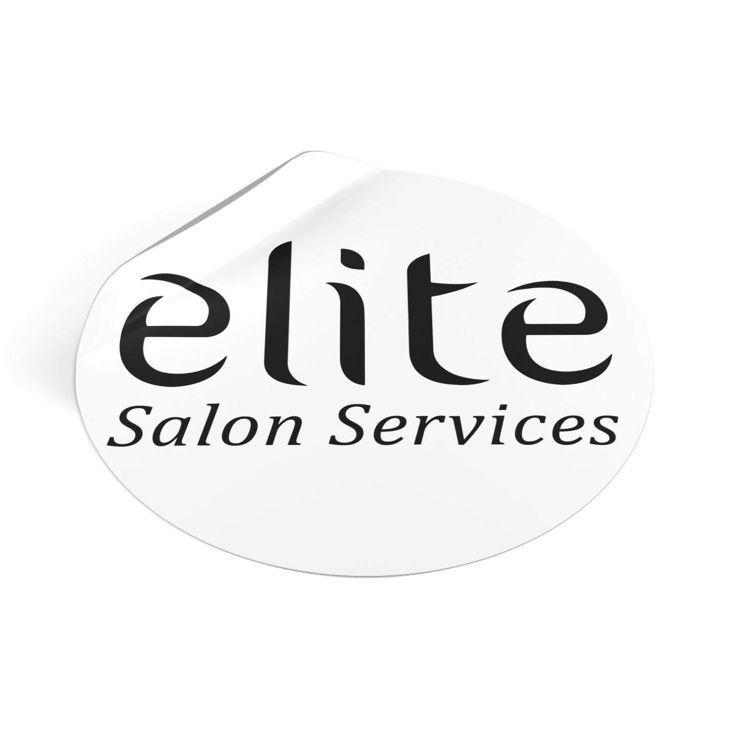 Elite Salon Services Custom (Round Vinyl Stickers)