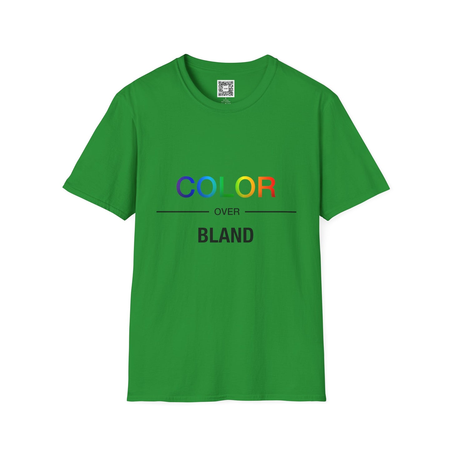 Color Over Bland Unisex Softstyle T-Shirt