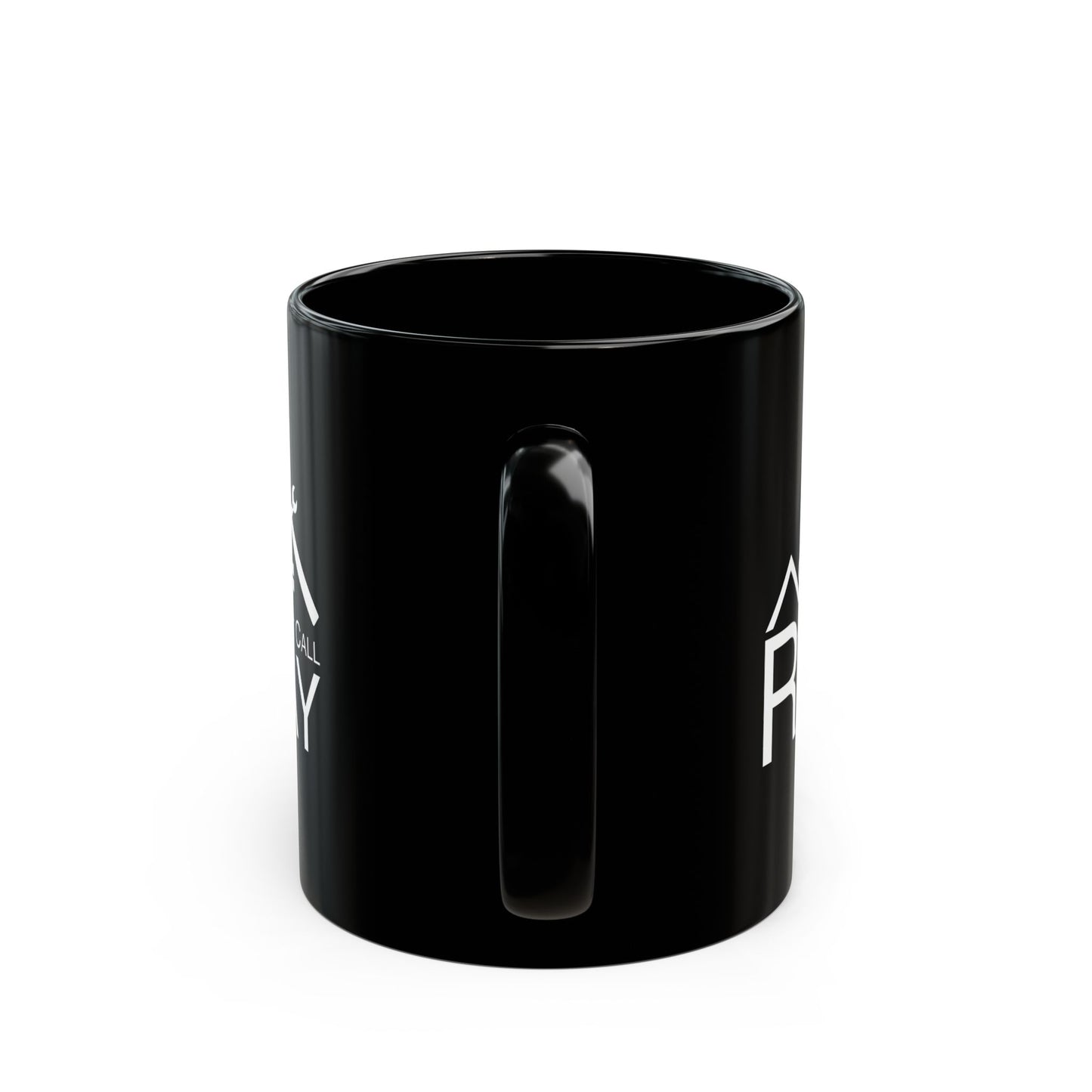 Just Call Ray Mug — Blue Black Ceramic Coffee Cup for Handyman & Home Services