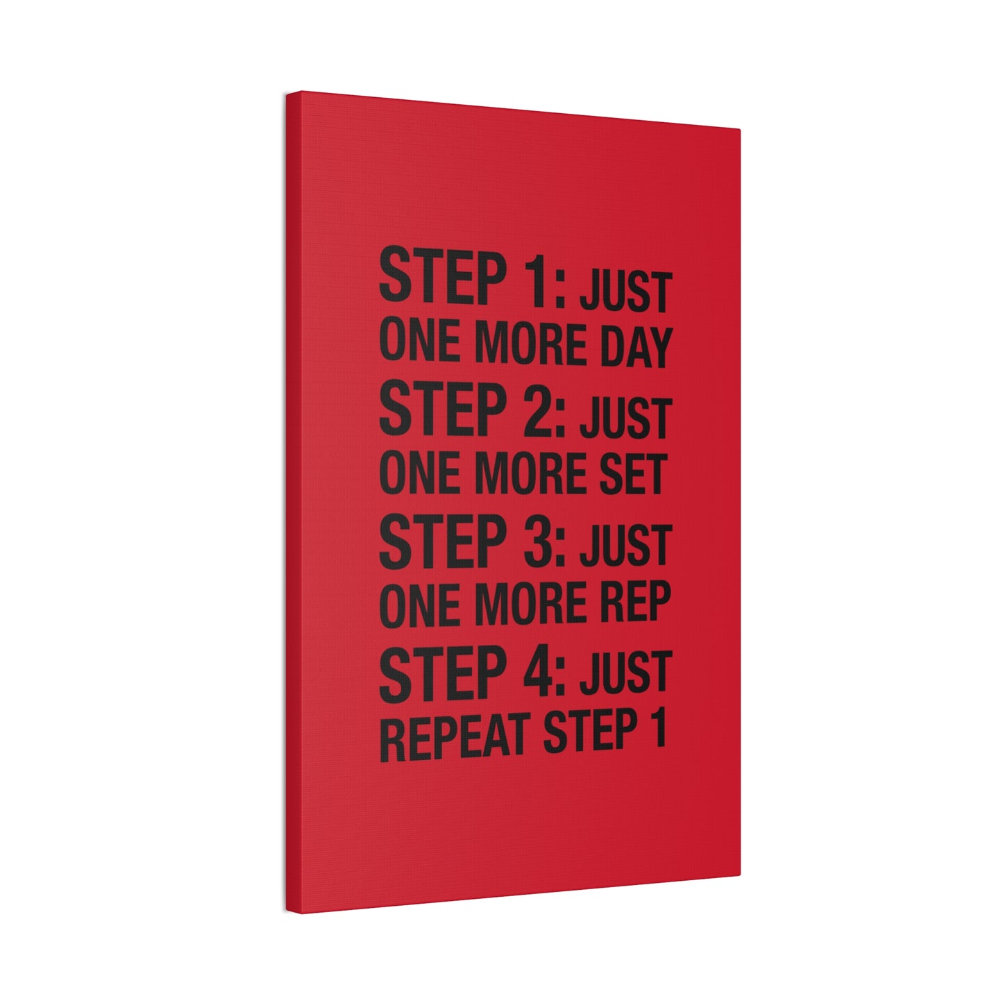 Steps 1 - 4 (Gym Inspiration) - Canvas Stretched (0.75")
