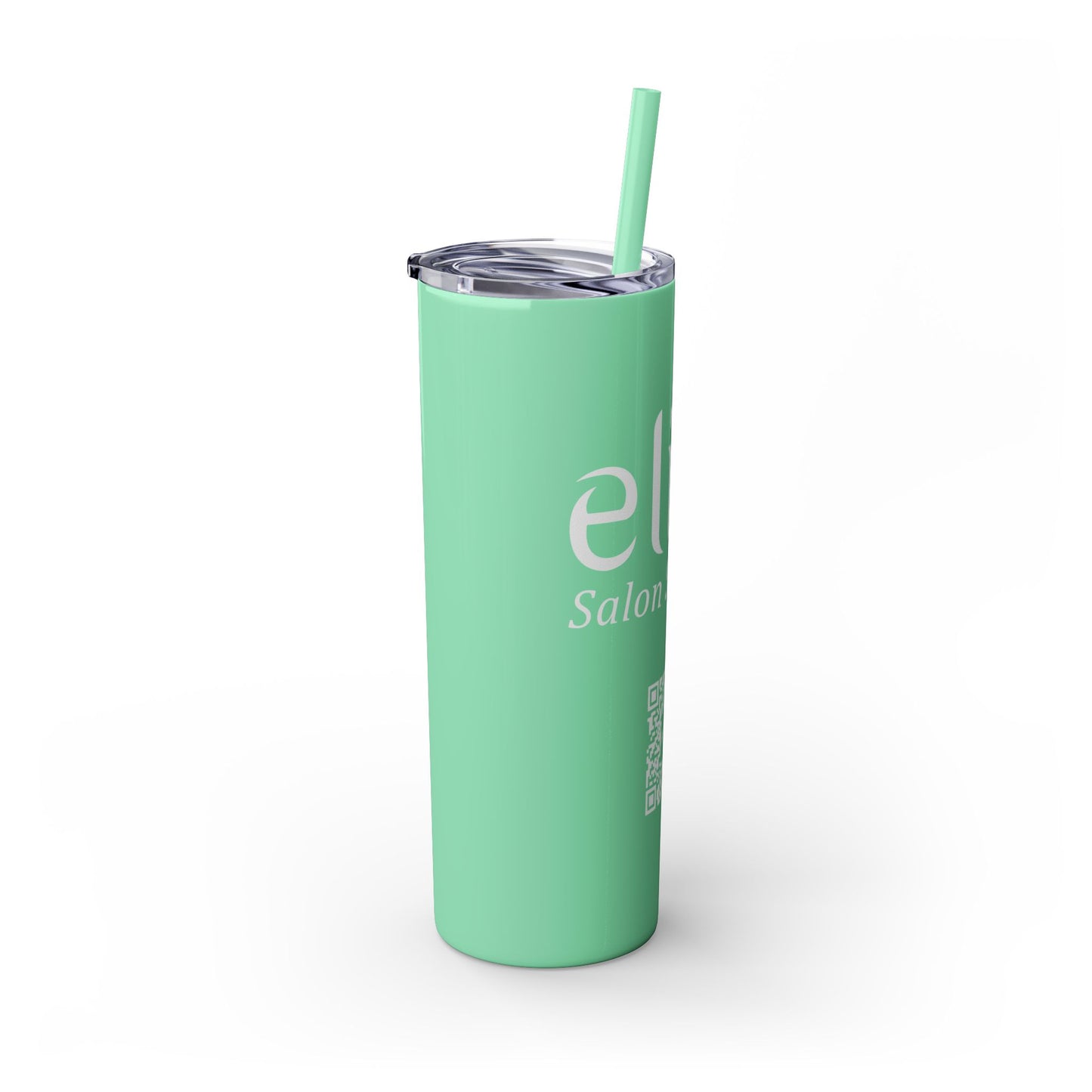Elite Salon Services Custom Skinny Tumbler With Straw (20oz)