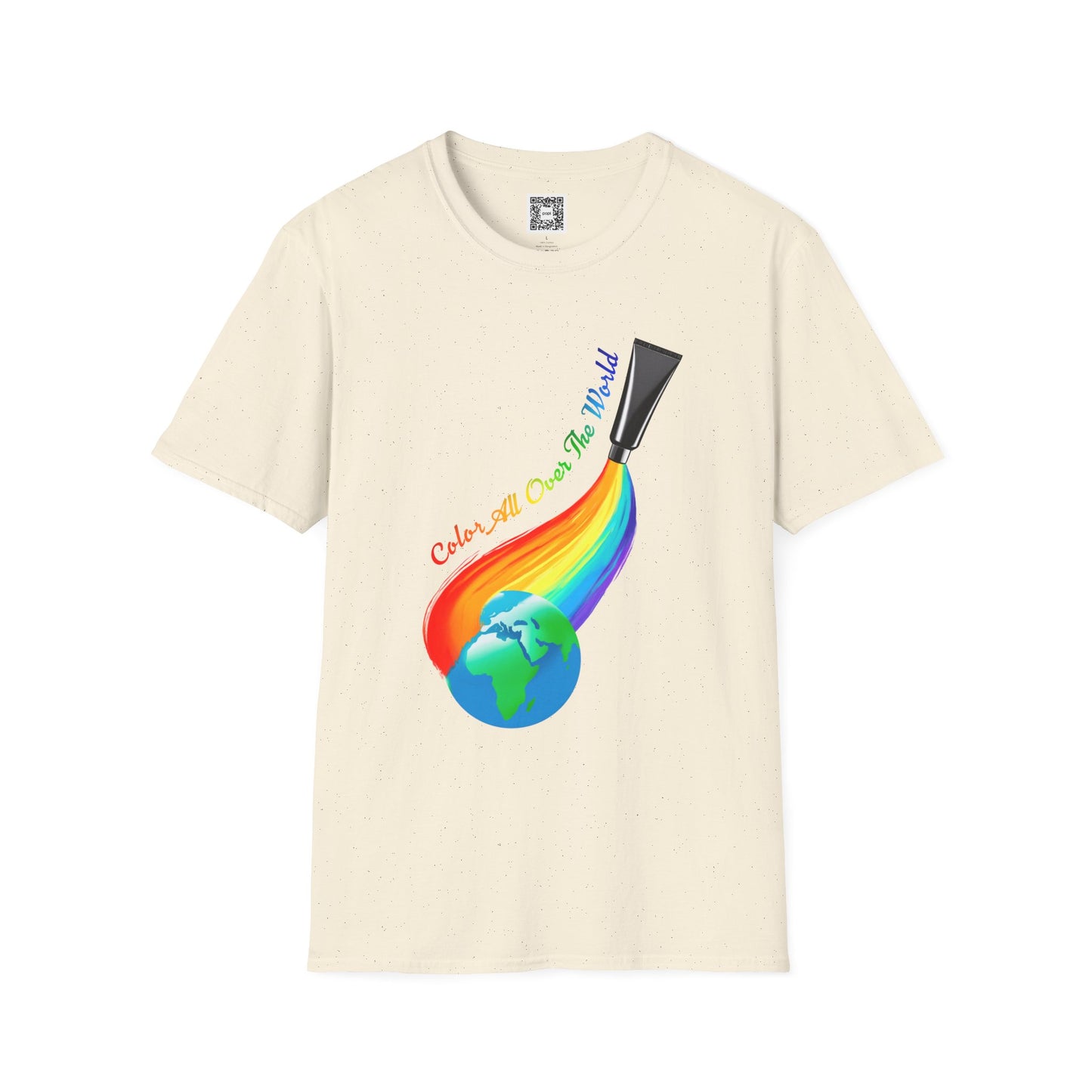 Color All Over the World Soft Style T-Shirt