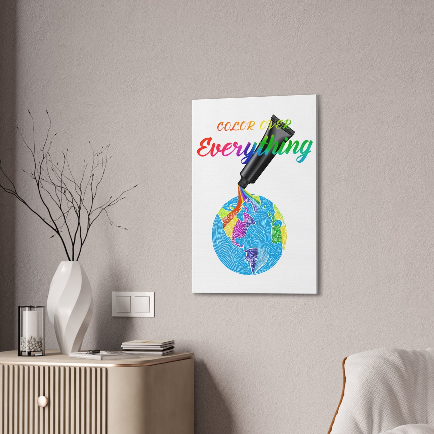Color Over Everything - Canvas Stretched (0.75")