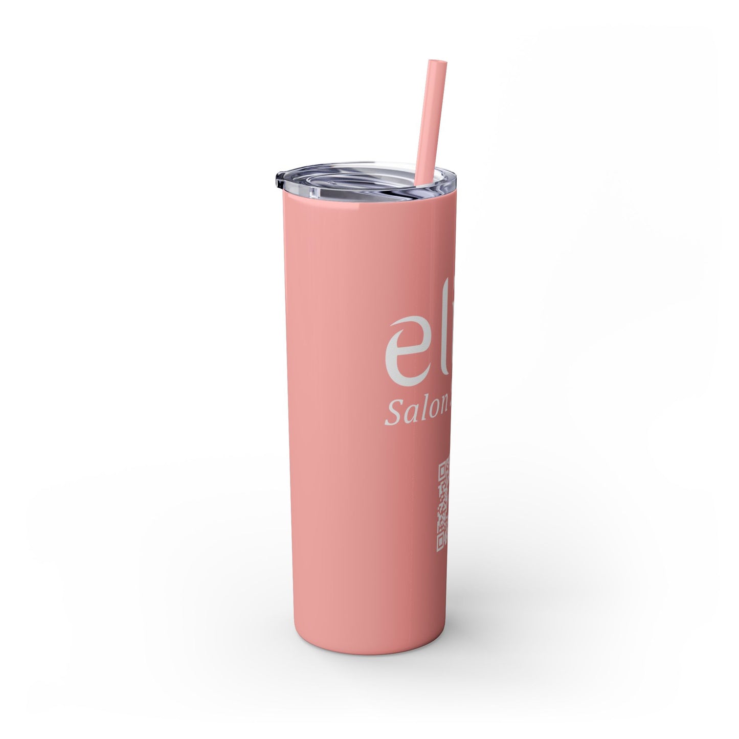 Elite Salon Services Custom Skinny Tumbler With Straw (20oz)