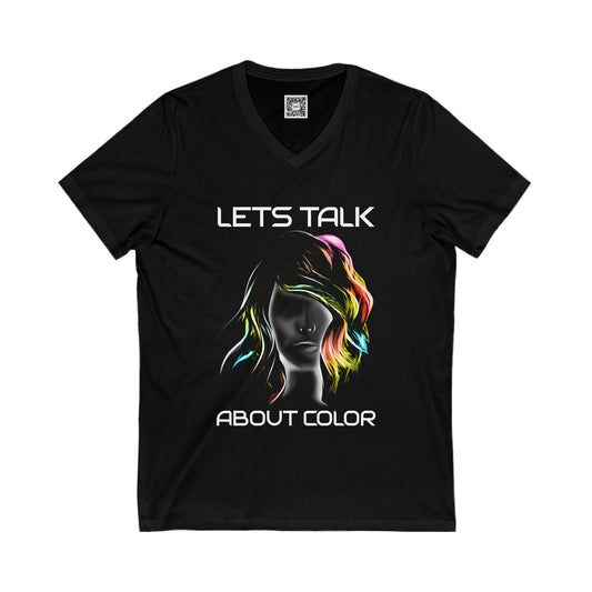 Lets Talk About Color (Men's V-Neck Tee)
