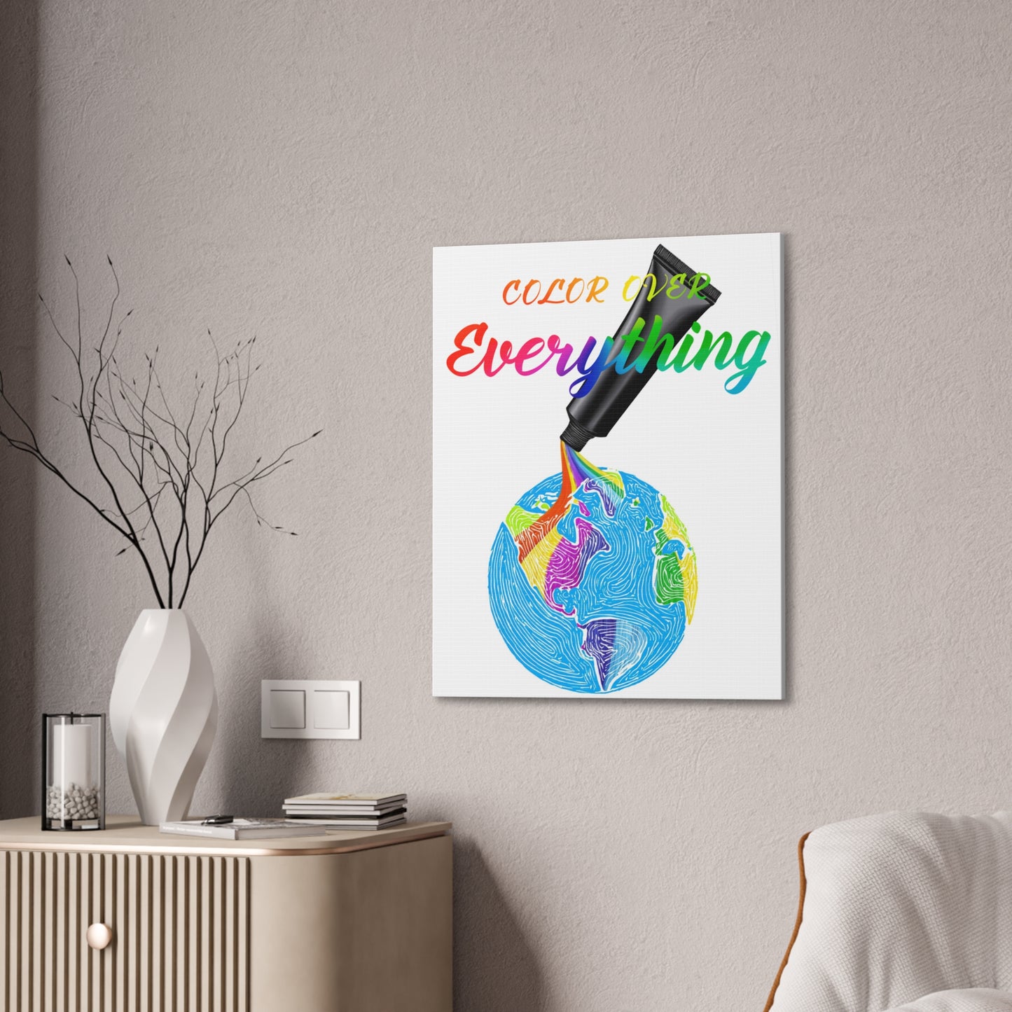 Color Over Everything - Canvas Stretched (0.75")