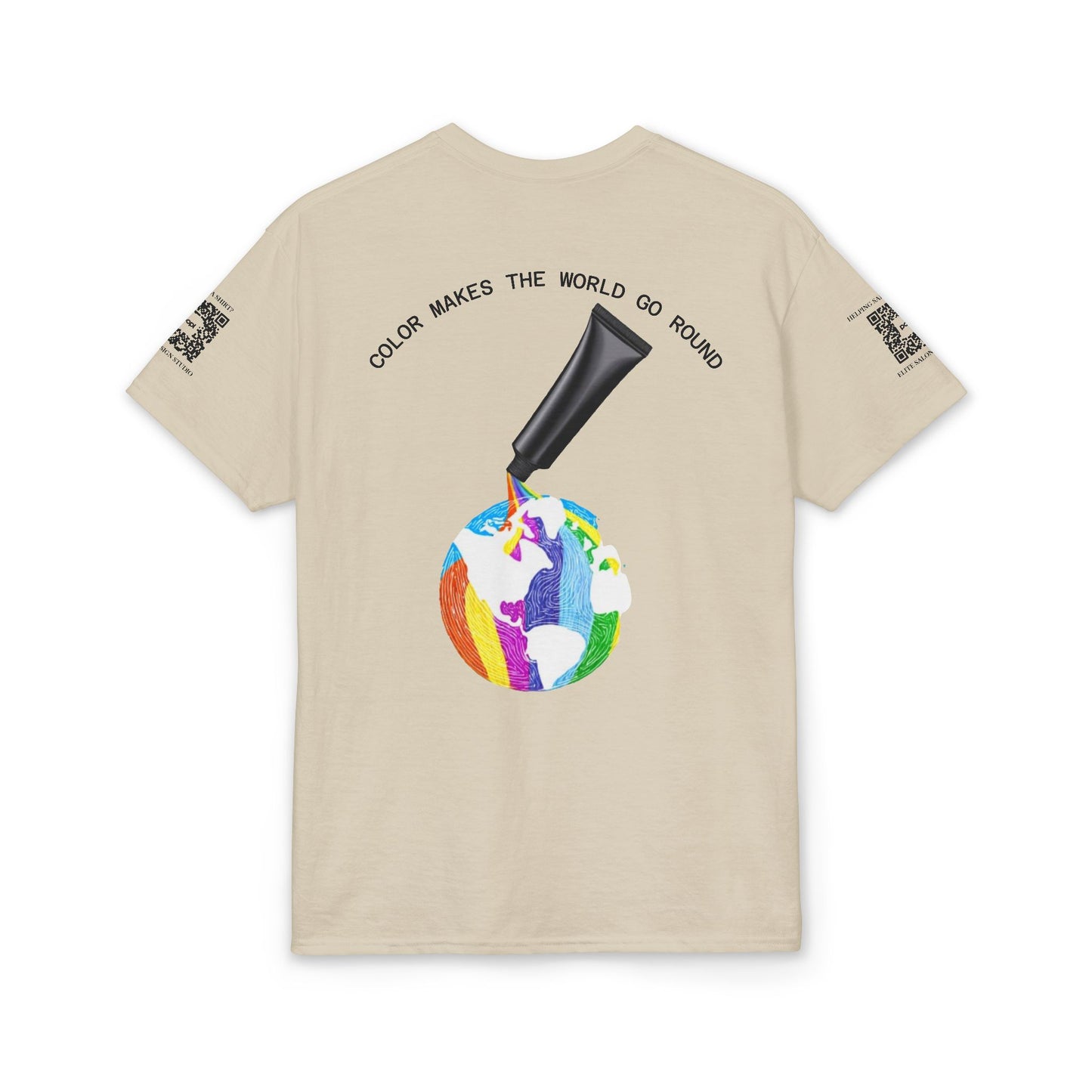 Elite Salon Services (Staff Tee) - Color Makes The World Go Round T-Shirt (Colorway 2)