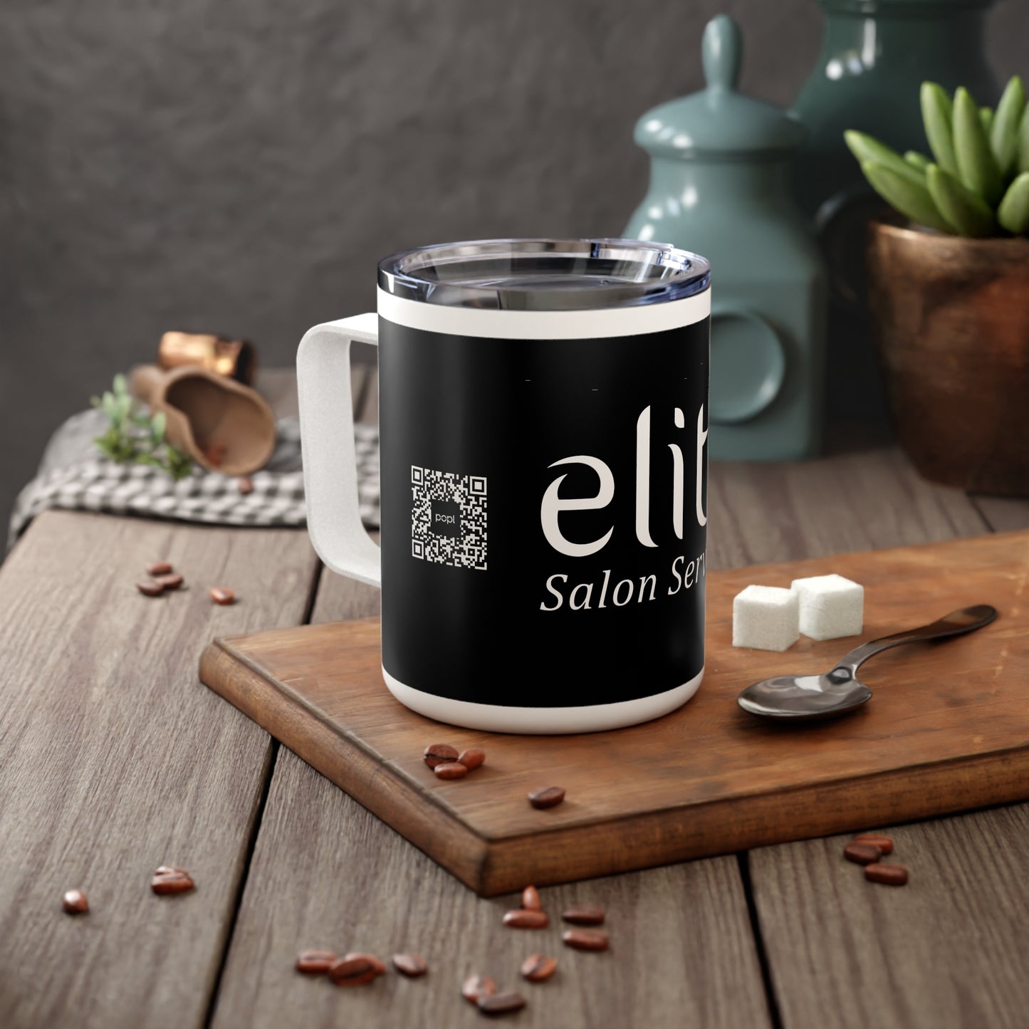 Elite Salon Services Custom Insulated Coffee Mug, 10oz