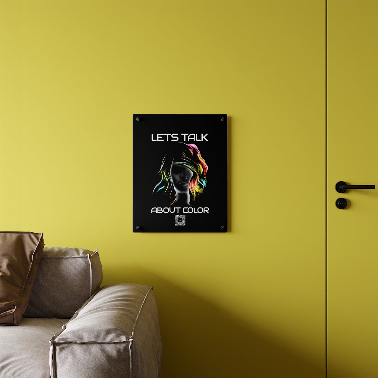 'Lets Talk About Color' - Vibrant Acrylic Wall Art Panel