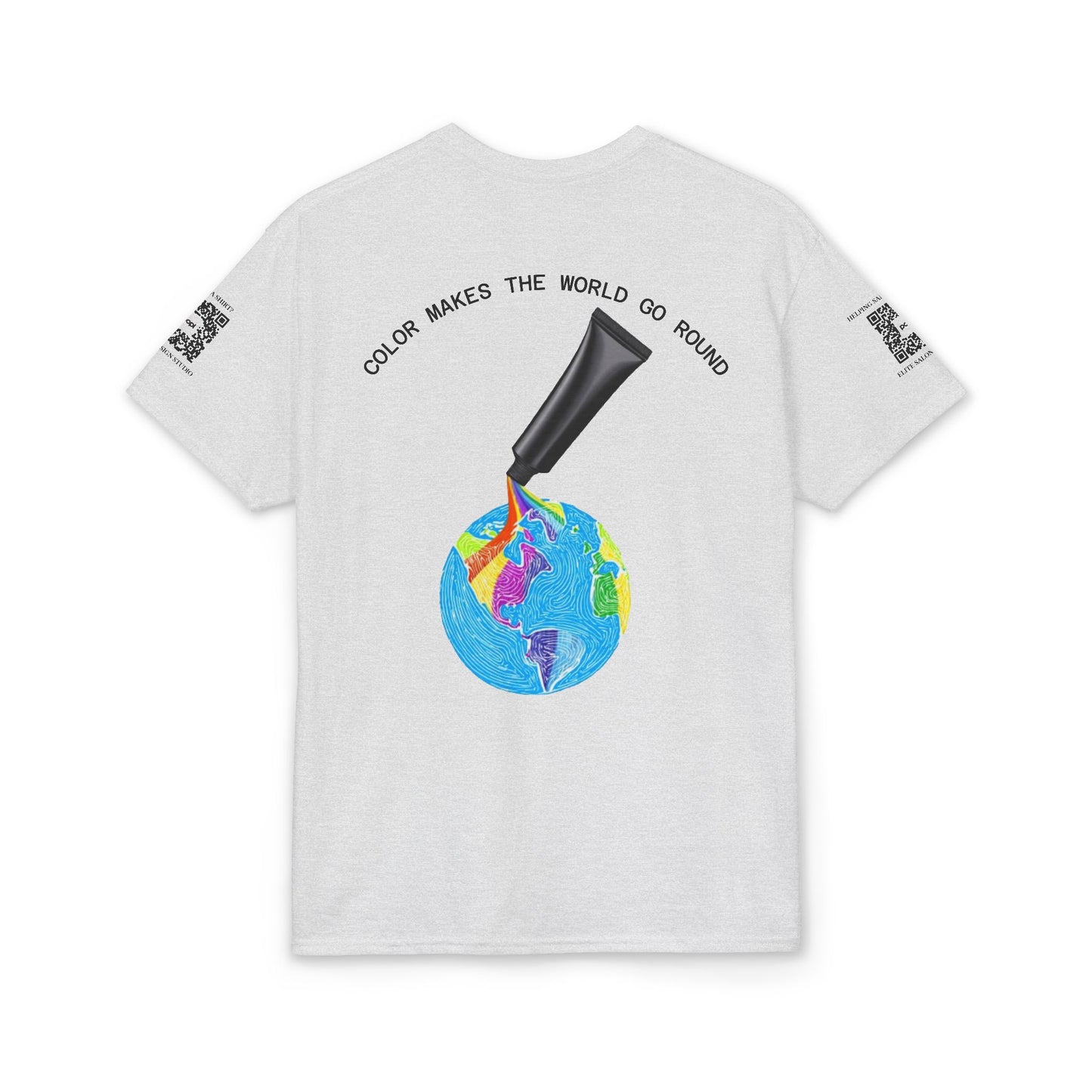 Elite Salon Services (Staff Tee) - Color Makes The World Go Round T-Shirt (Colorway 1)