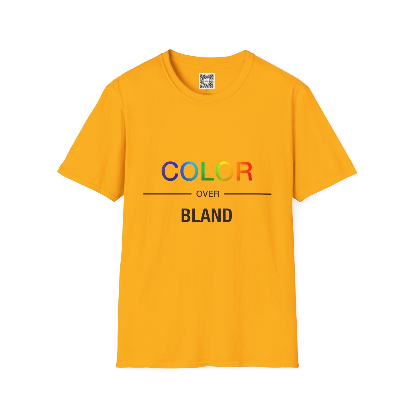 Color Over Bland Unisex Softstyle T-Shirt