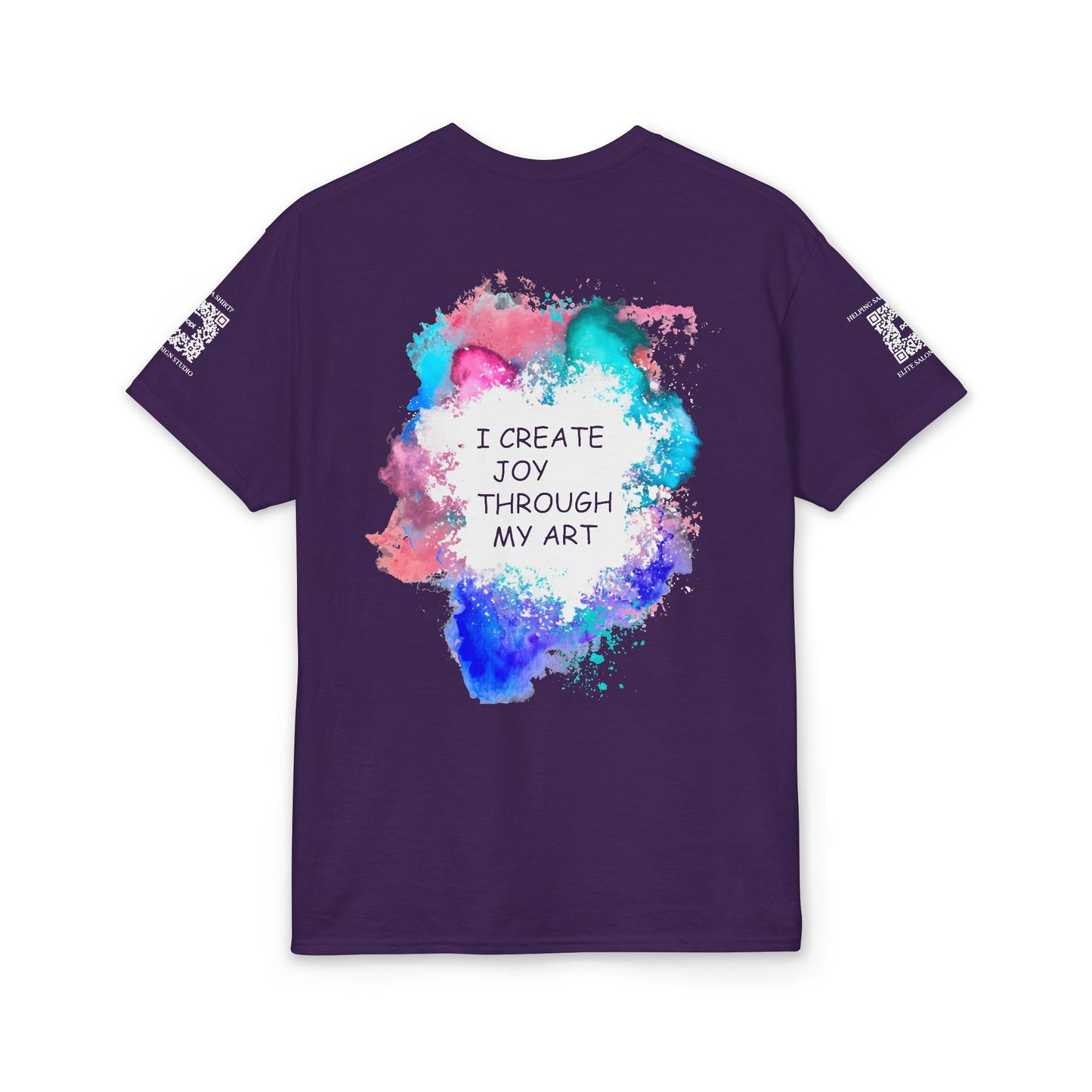 Elite Salon Services (Staff Tee) - I Create Joy Through My Art T-Shirt (Colorway 2)