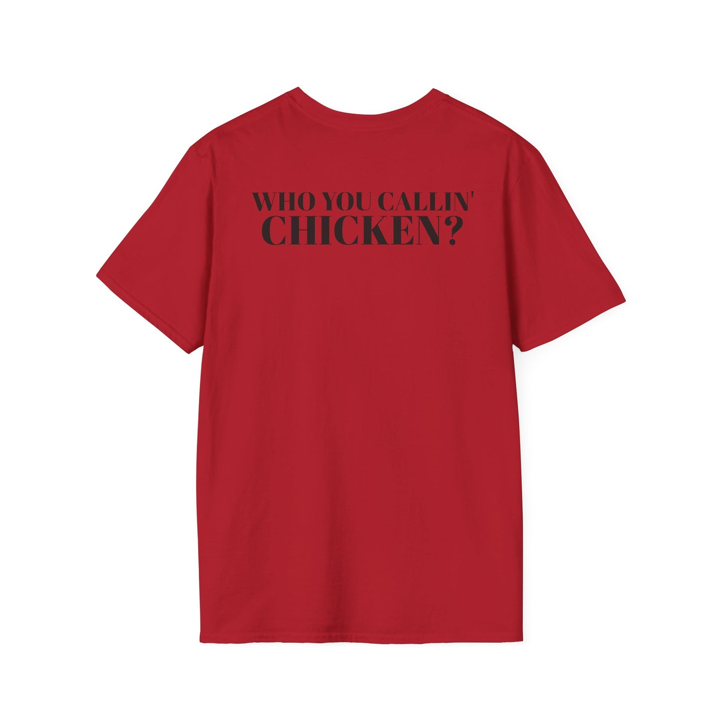 Men's Funny 'Who You Callin' Chicken?' Graphics T-Shirt