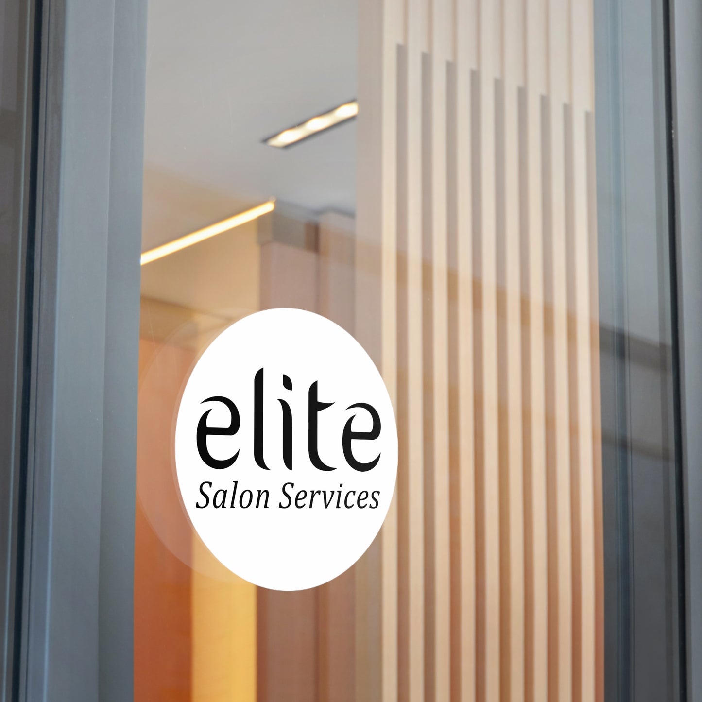 Elite Salon Services Custom (Round Vinyl Stickers)