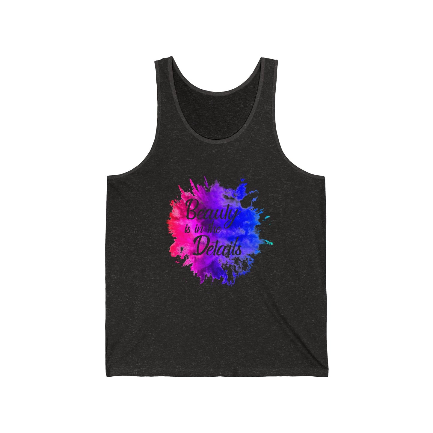 Beauty Is In The Details (Splash) Unisex Jersey Tank Top
