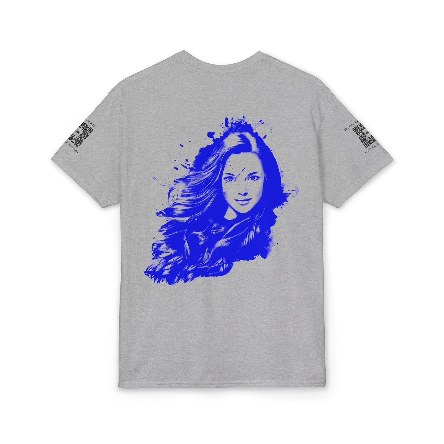 Elite Salon Services (Staff Tee) - Lady In Blue T-Shirt (Colorway 1)