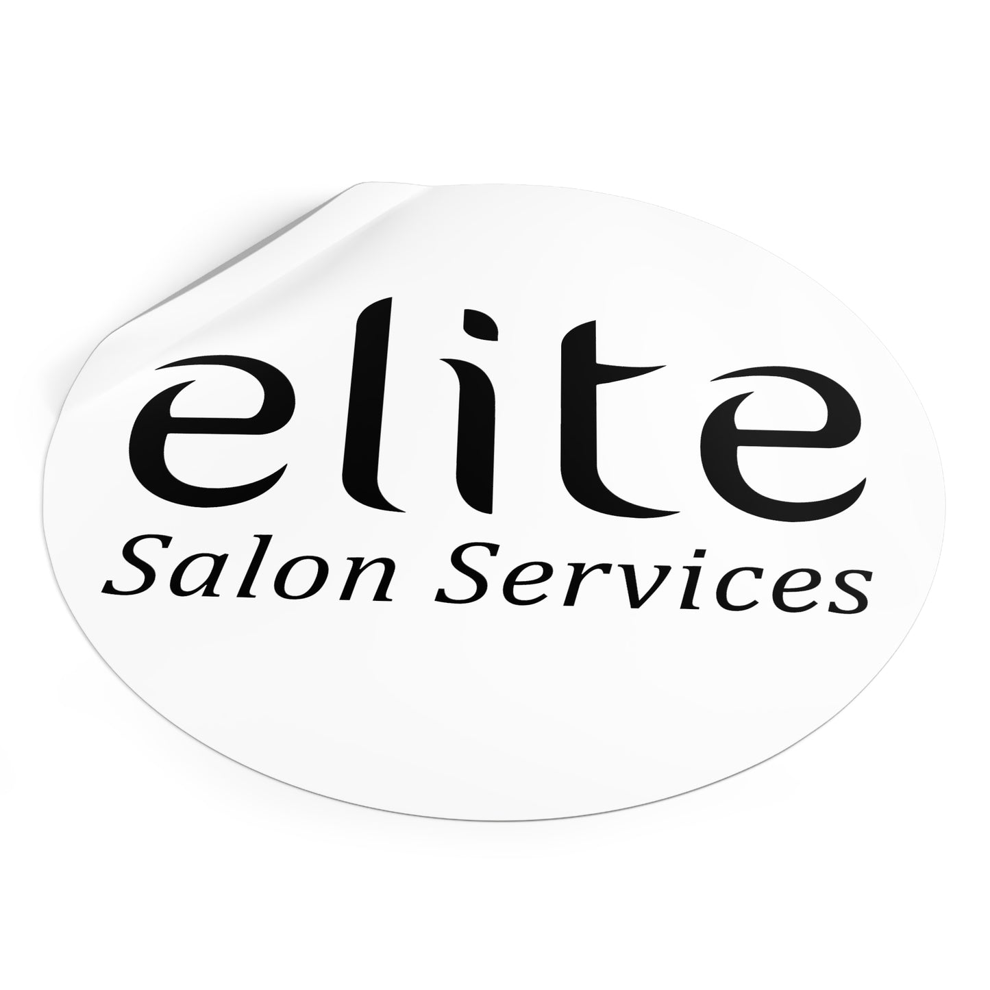 Elite Salon Services Custom (Round Vinyl Stickers)