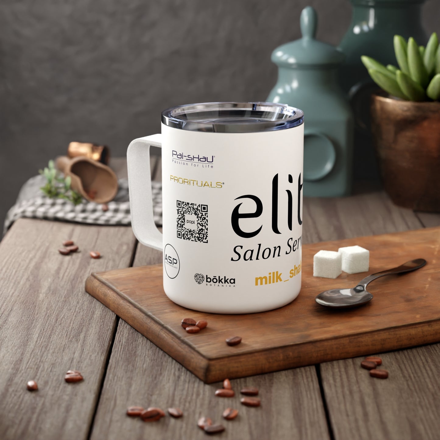 Elite Salon Services Custom Insulated Coffee Mug, 10oz