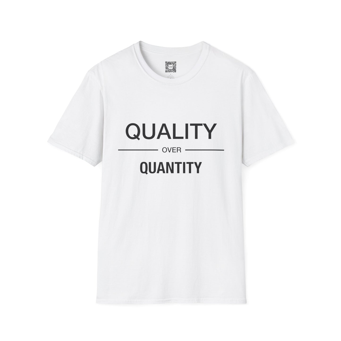 Quality Over Quantity Unisex Softstyle T-Shirt