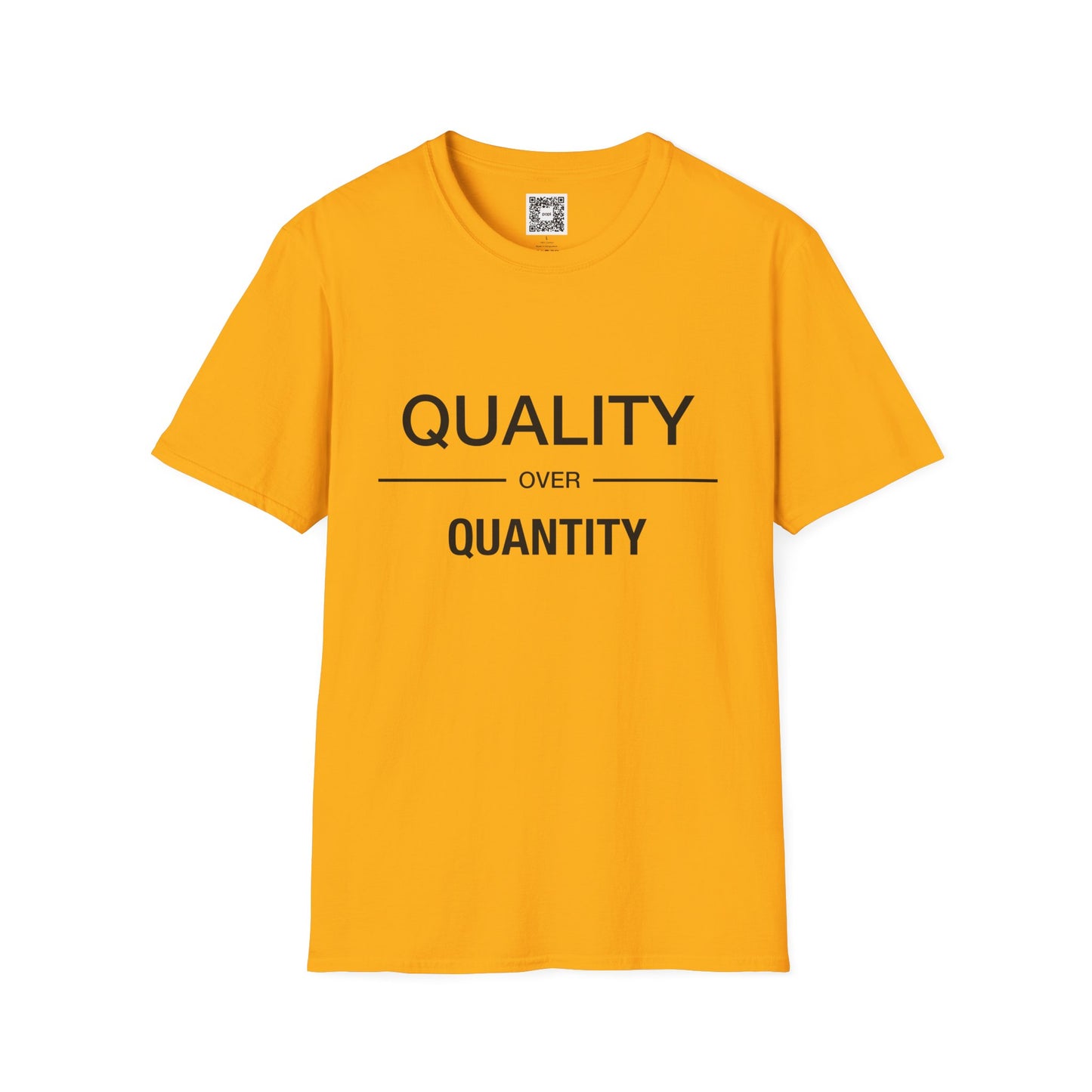 Quality Over Quantity Unisex Softstyle T-Shirt