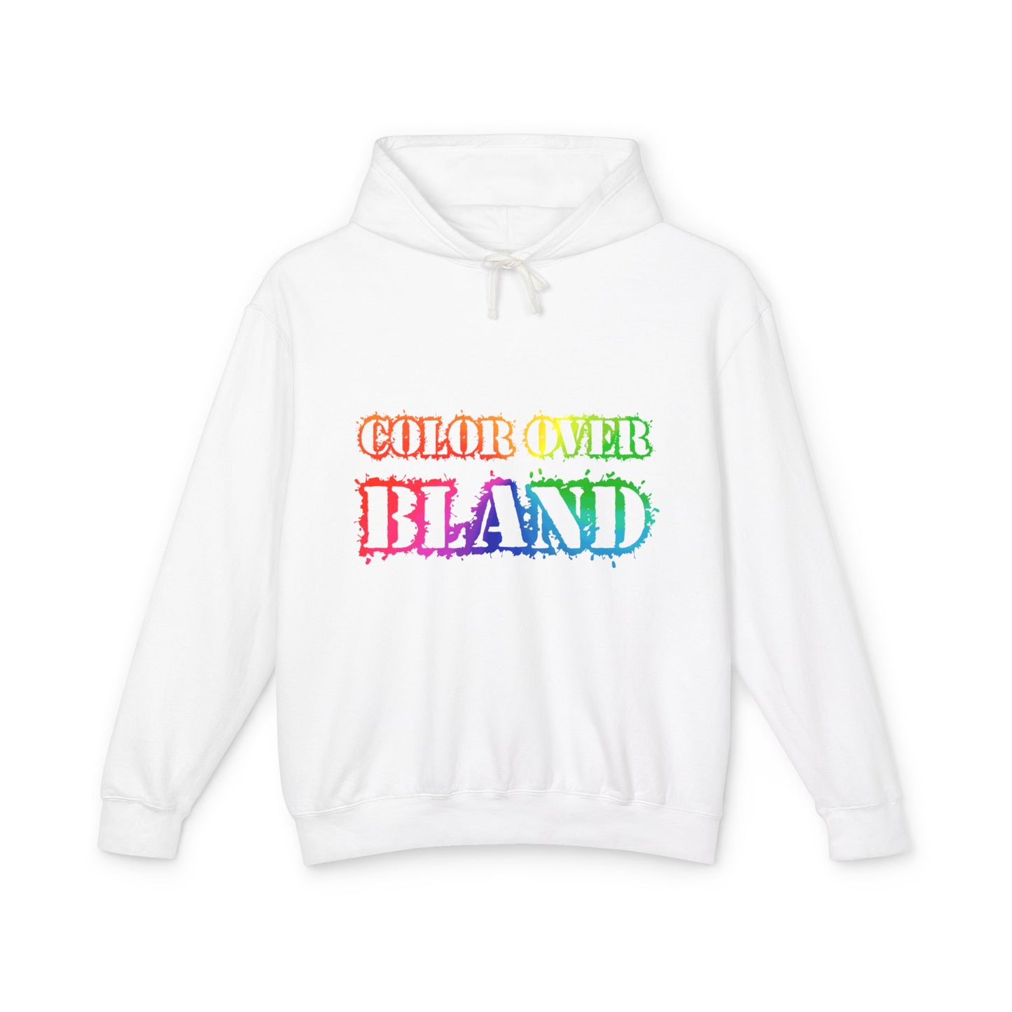 Color Over Bland (Colorway 1) Lightweight Hooded Sweatshirt