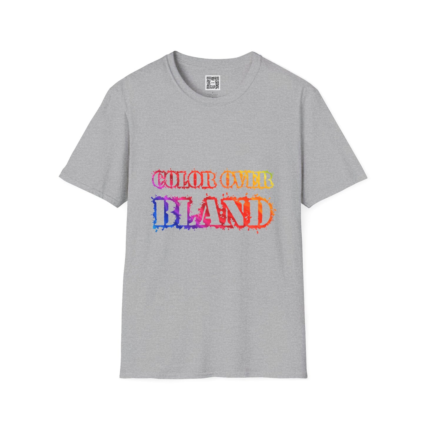 Color Over Bland (Colorway 2) - Unisex Soft Style Tee