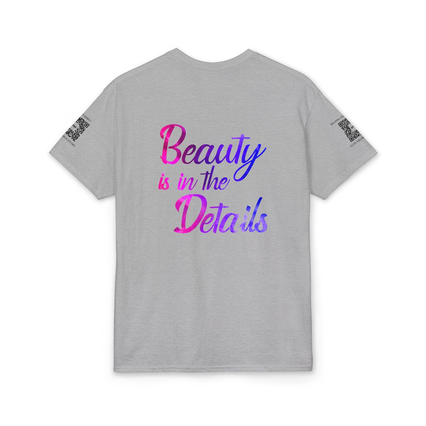 Elite Salon Services (Staff Tee) - Beauty Is In The Details T-Shirt (Colorway 3)