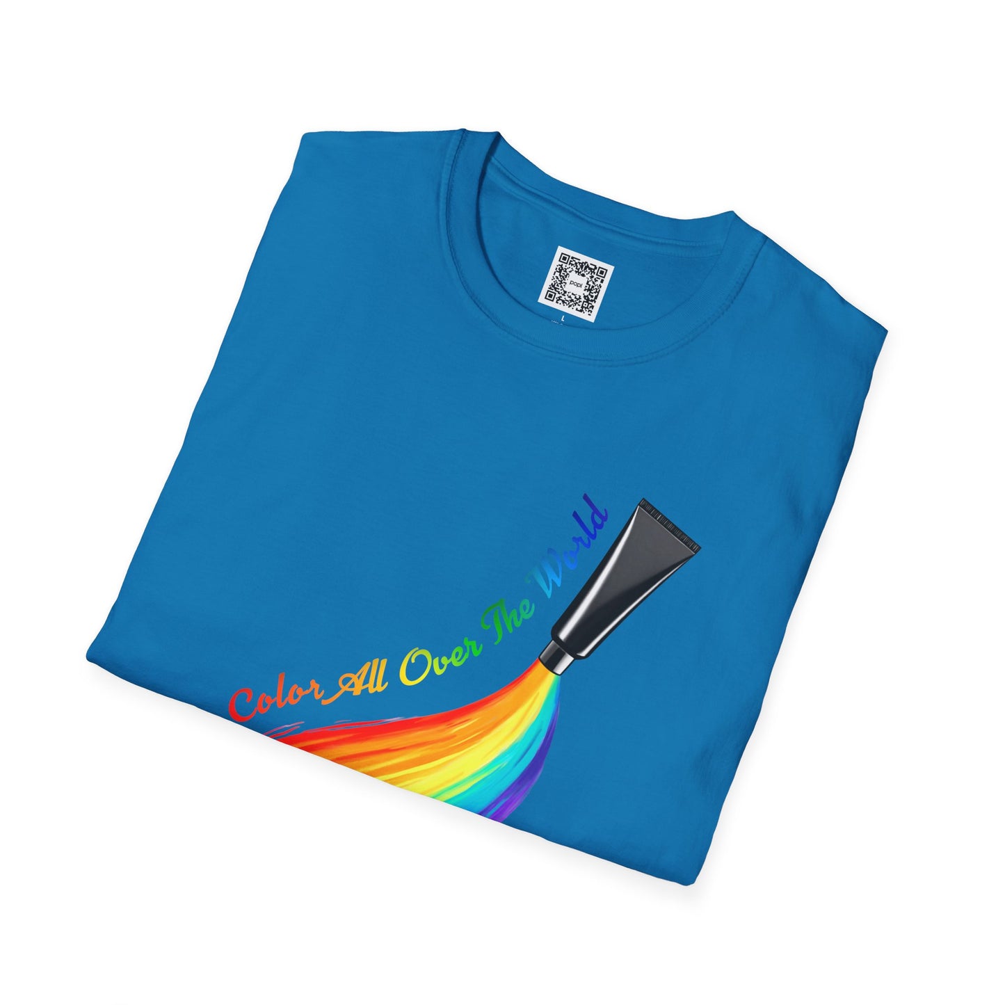 Color All Over the World Soft Style T-Shirt