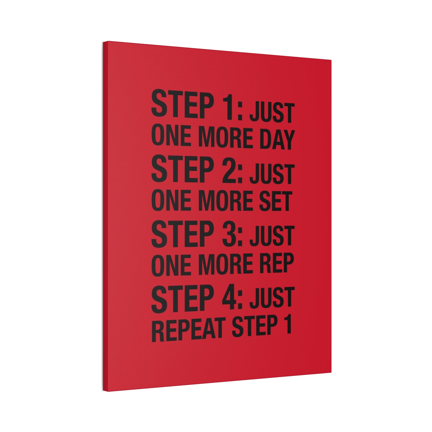 Steps 1 - 4 (Gym Inspiration) - Canvas Stretched (0.75")