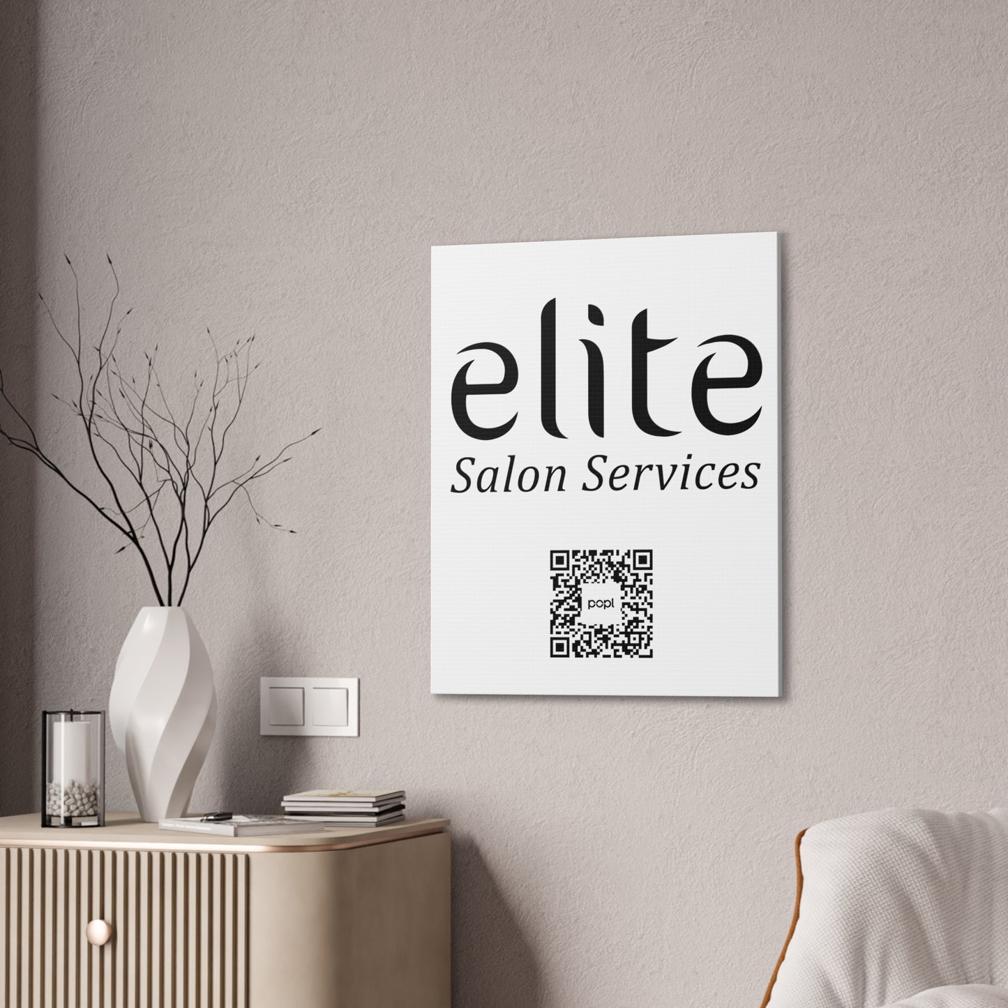 Elite Salon Services Custom - Canvas Stretched (0.75")