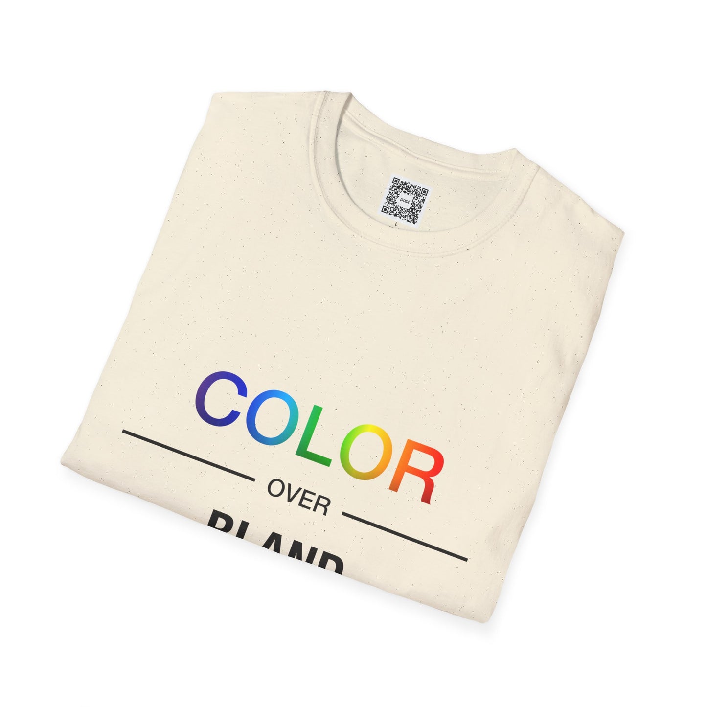 Color Over Bland Unisex Softstyle T-Shirt