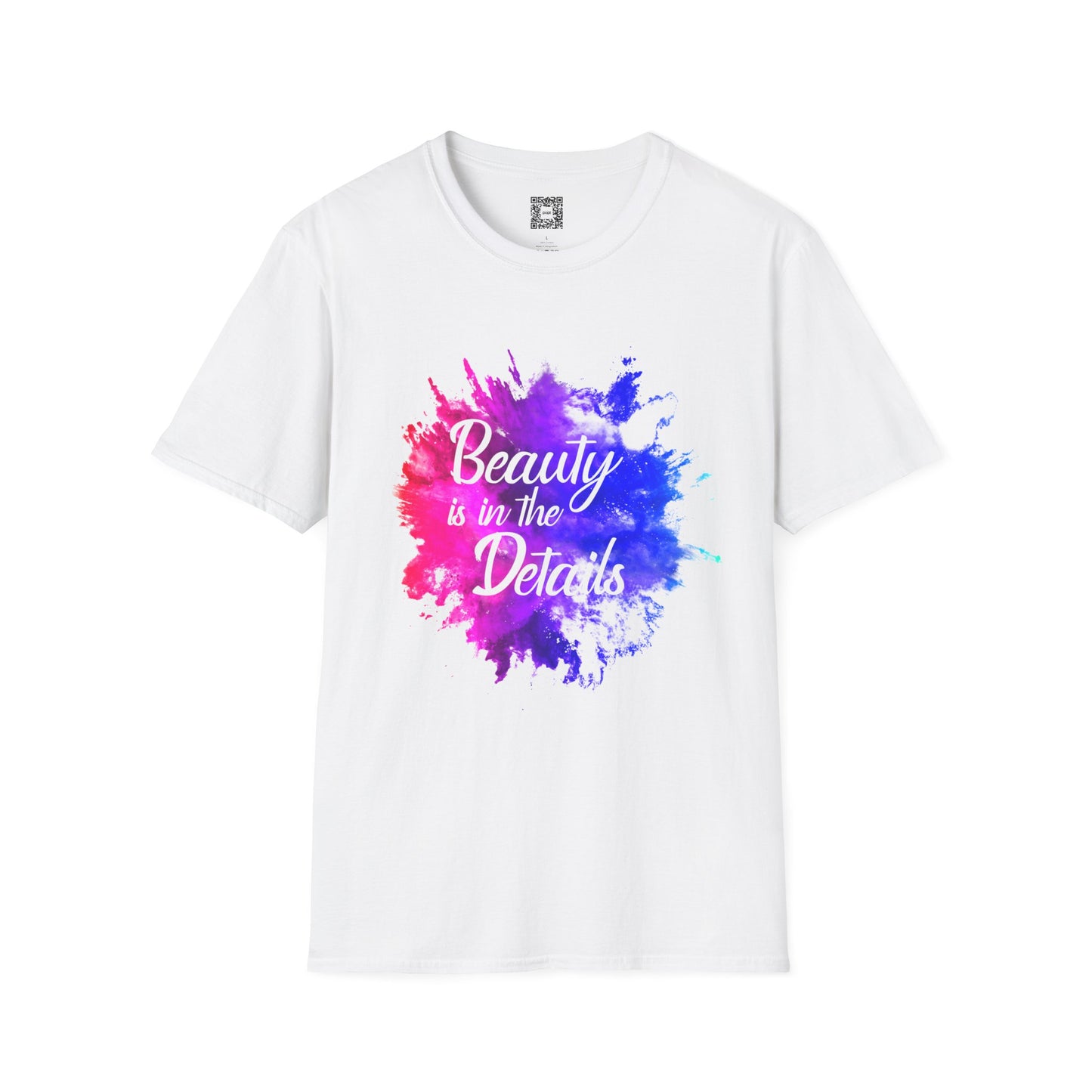 Beauty Is In The Details (Splash) - Unisex Soft Style Tee