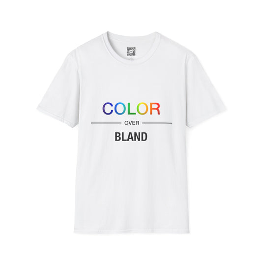 Color Over Bland Unisex Softstyle T-Shirt