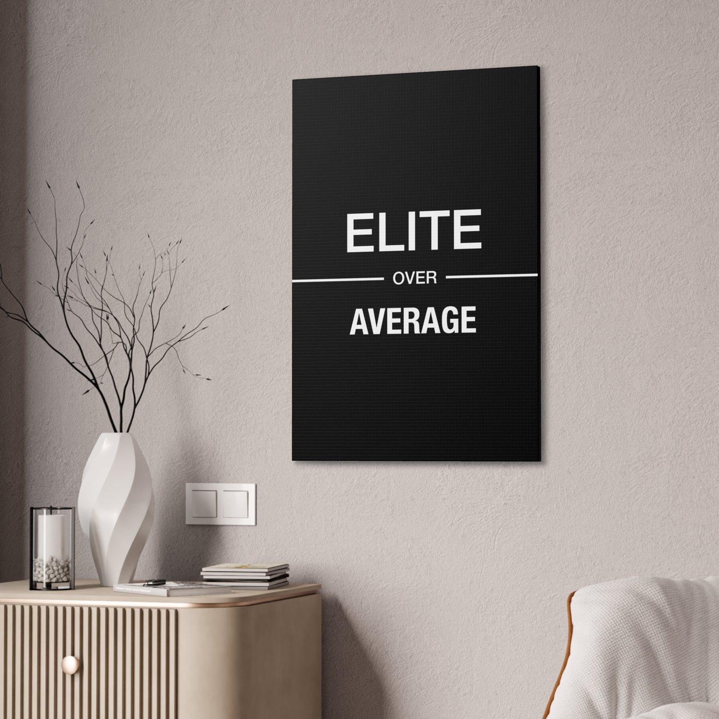 Elite Over Average - Canvas Stretched (0.75")