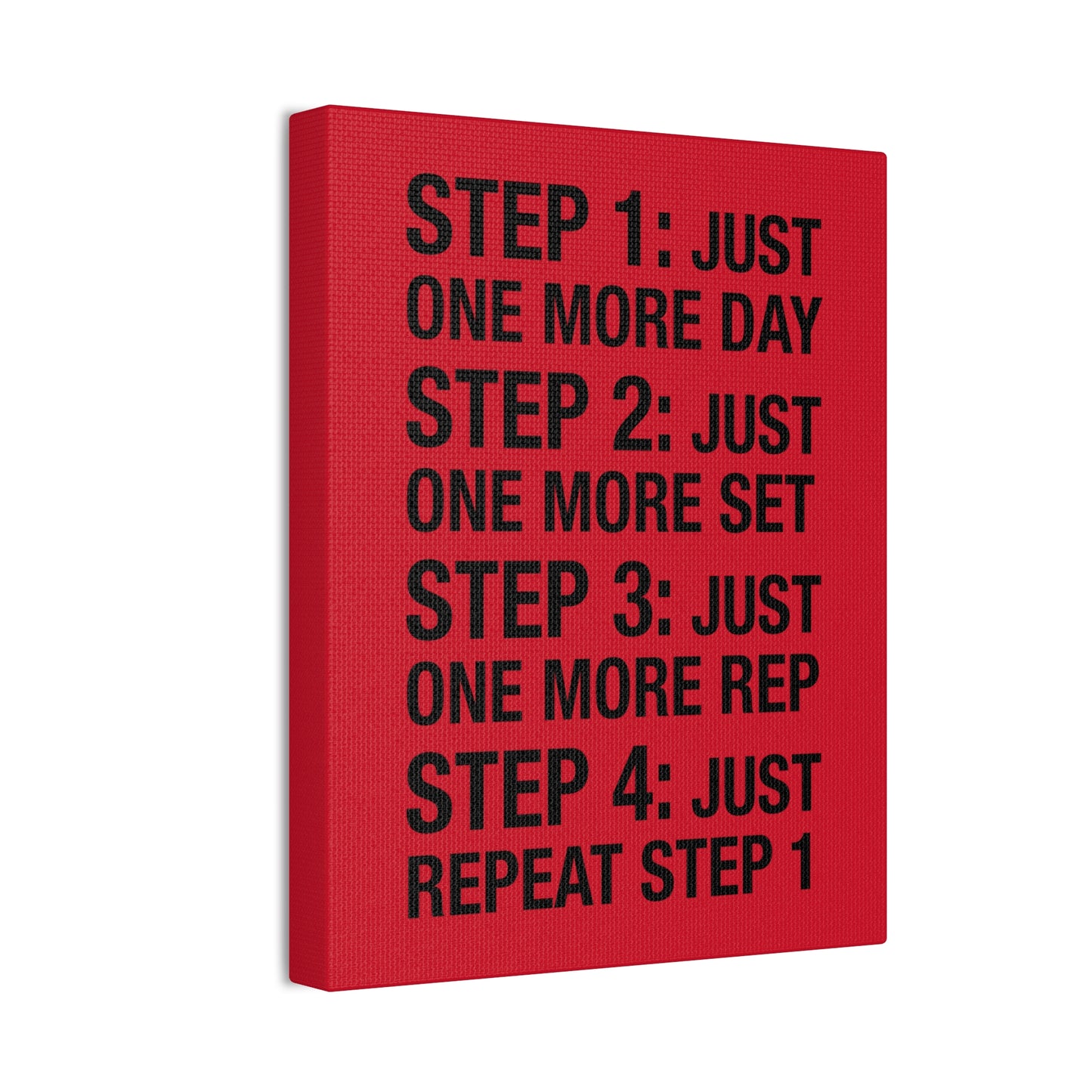 Steps 1 - 4 (Gym Inspiration) - Canvas Stretched (0.75")