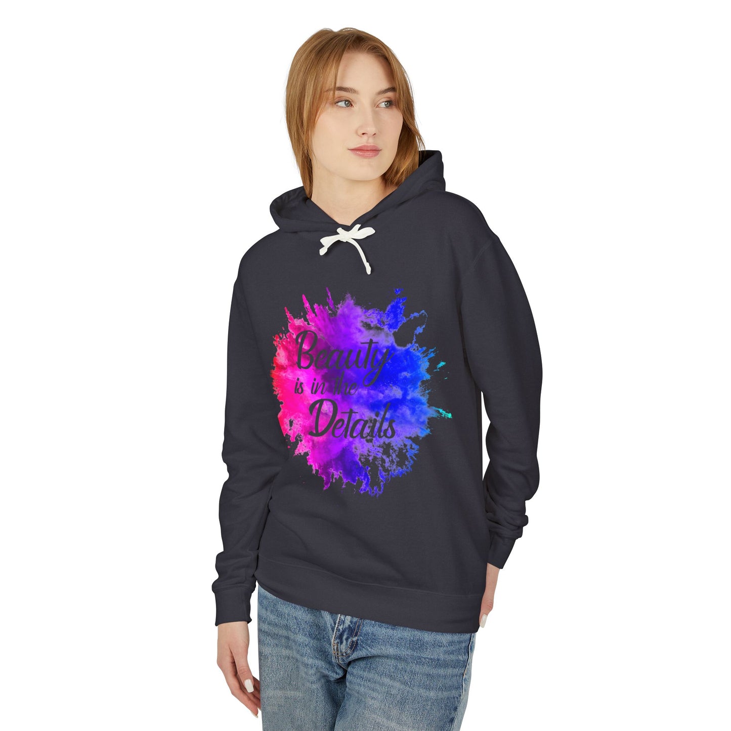 Beauty Is In The Details (Splash) Lightweight Hooded Sweatshirt
