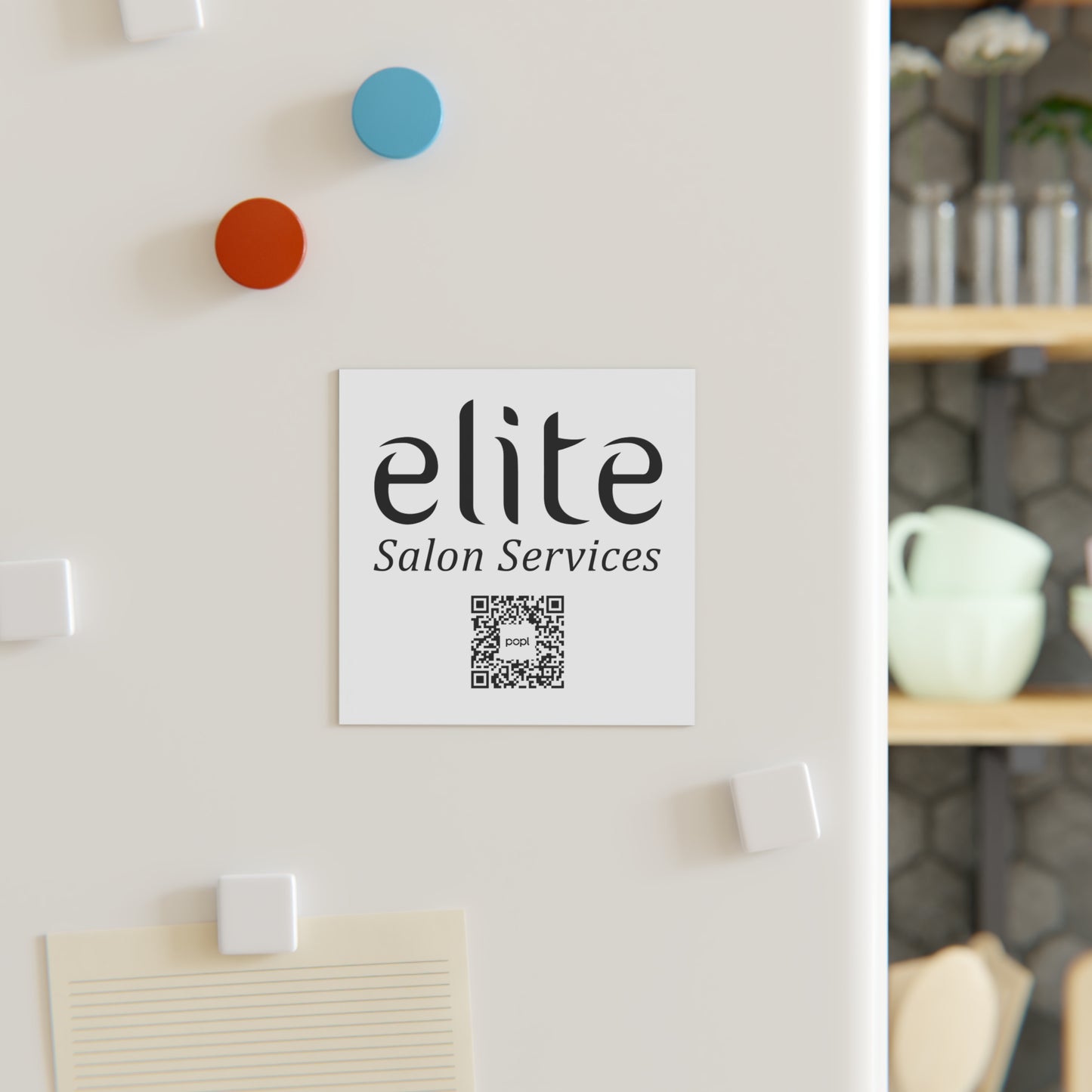 Elite Salon Services Custom (Square Magnet)