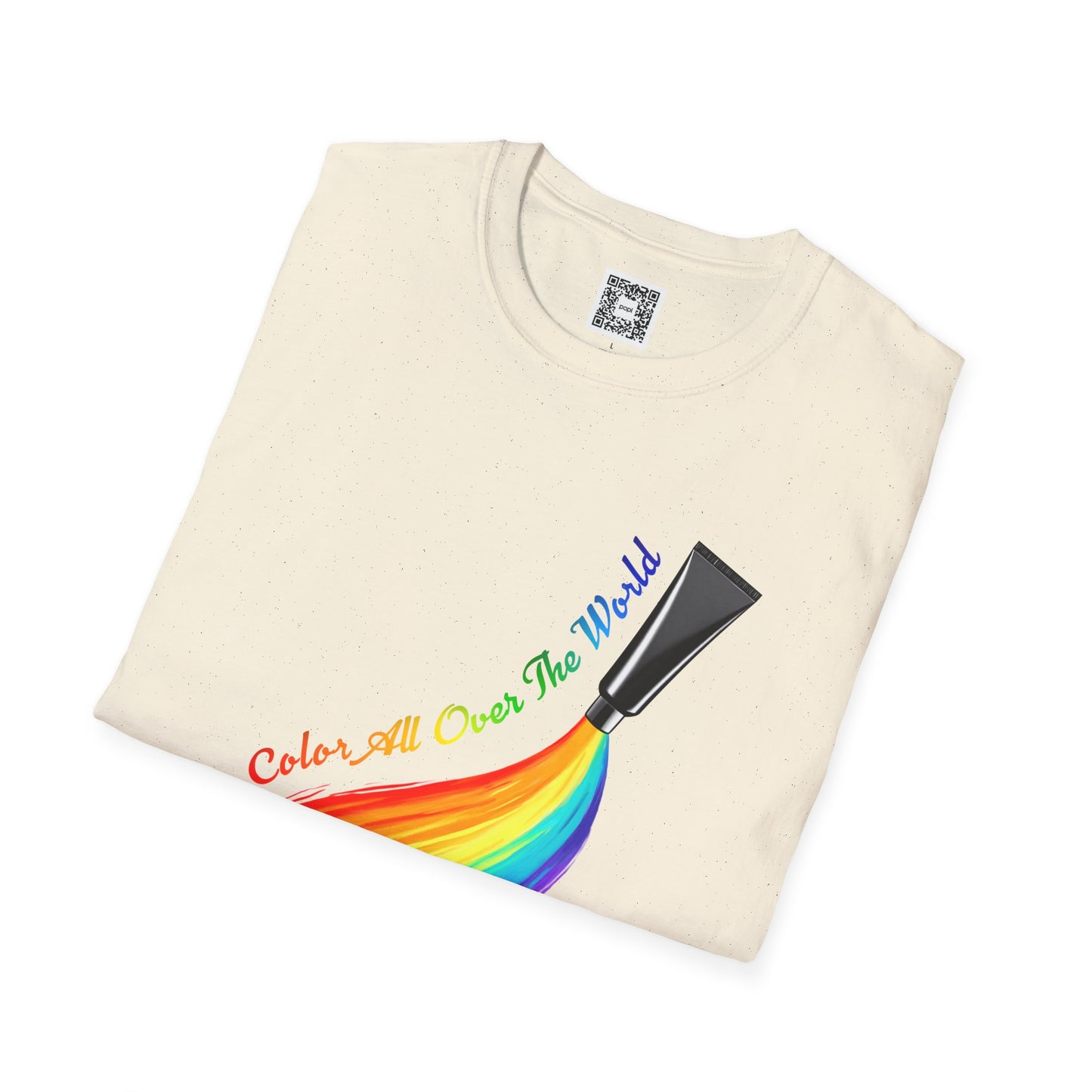 Color All Over the World Soft Style T-Shirt