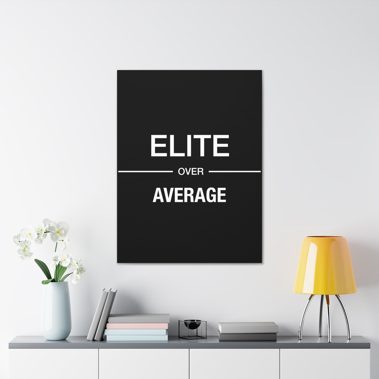 Elite Over Average - Canvas Stretched (0.75")