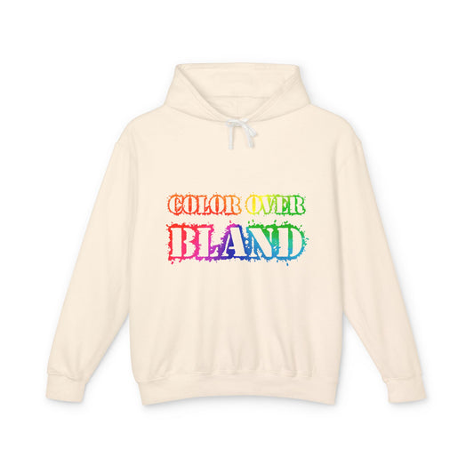Color Over Bland (Colorway 1) Lightweight Hooded Sweatshirt