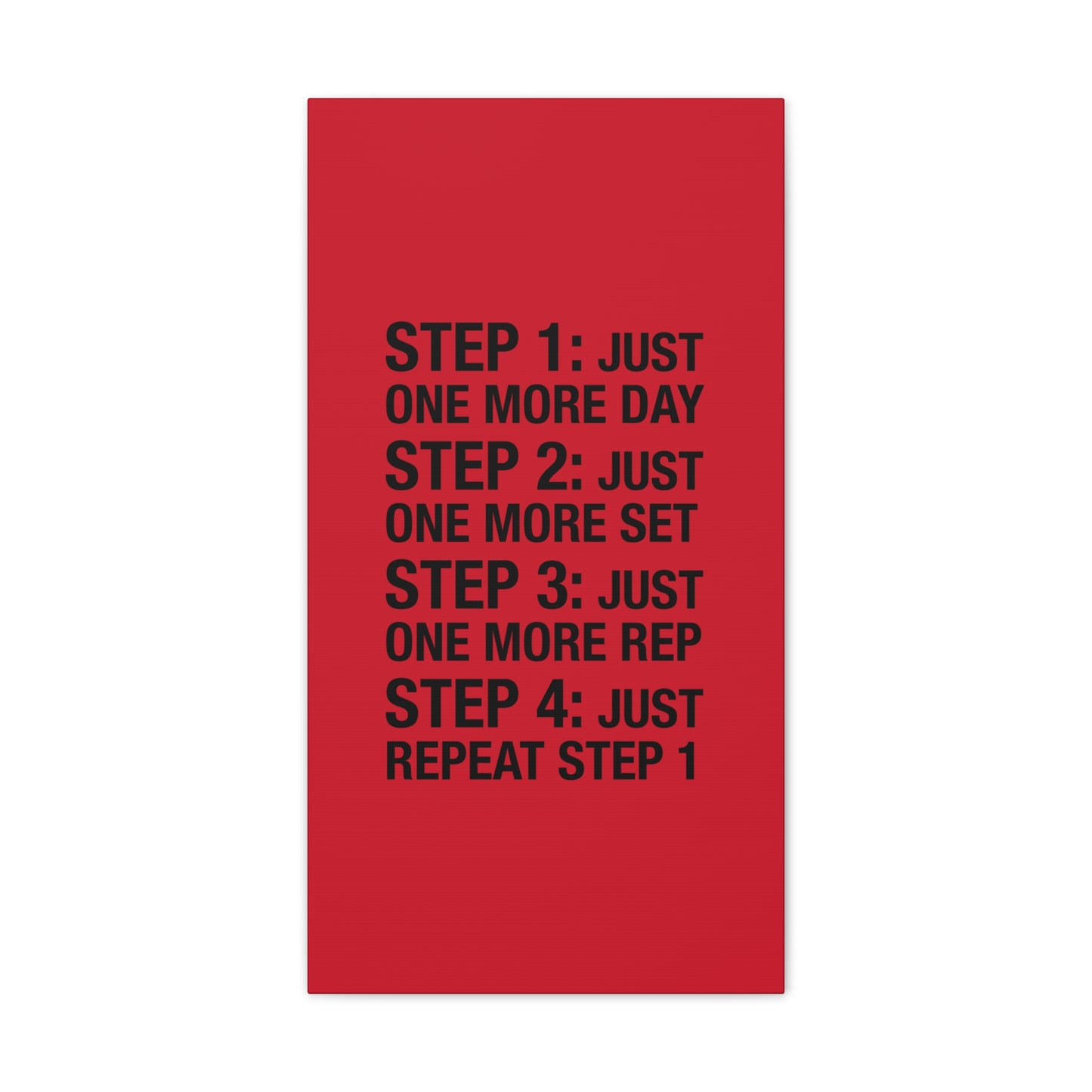 Steps 1 - 4 (Gym Inspiration) - Canvas Stretched (0.75")