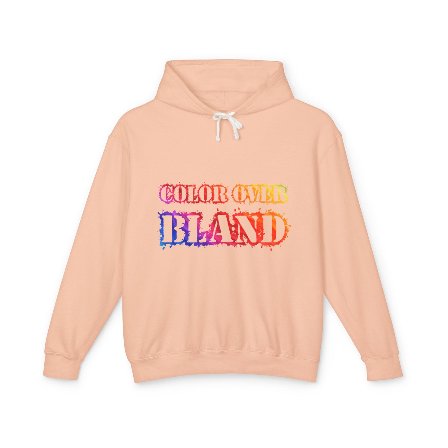 Color Over Bland (Colorway 2) Lightweight Hooded Sweatshirt