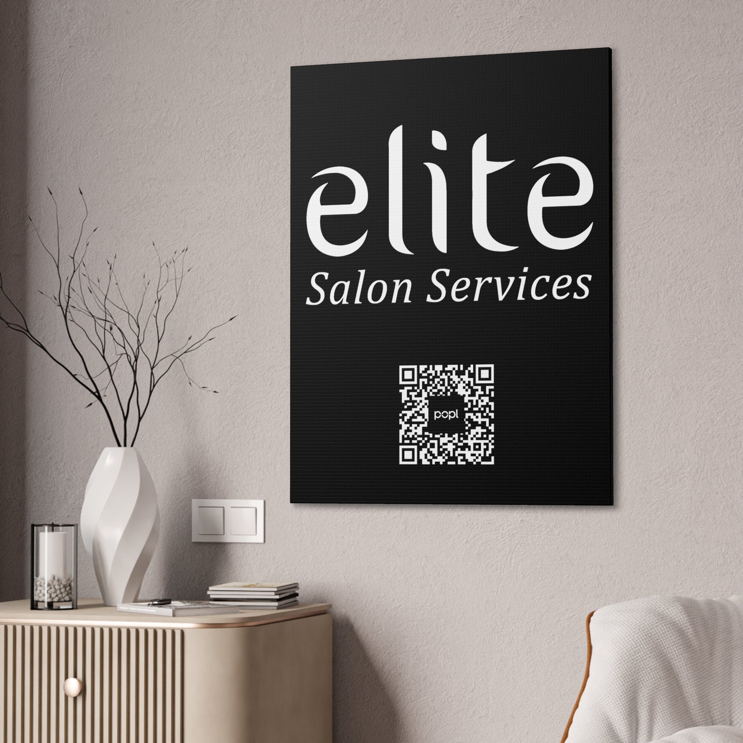 Elite Salon Services Custom - Canvas Stretched (0.75")