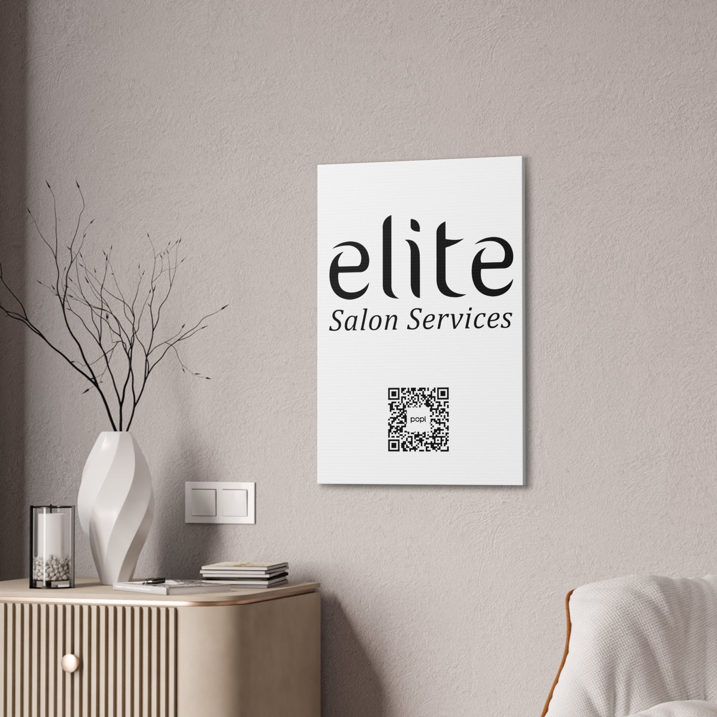 Elite Salon Services Custom - Canvas Stretched (0.75")