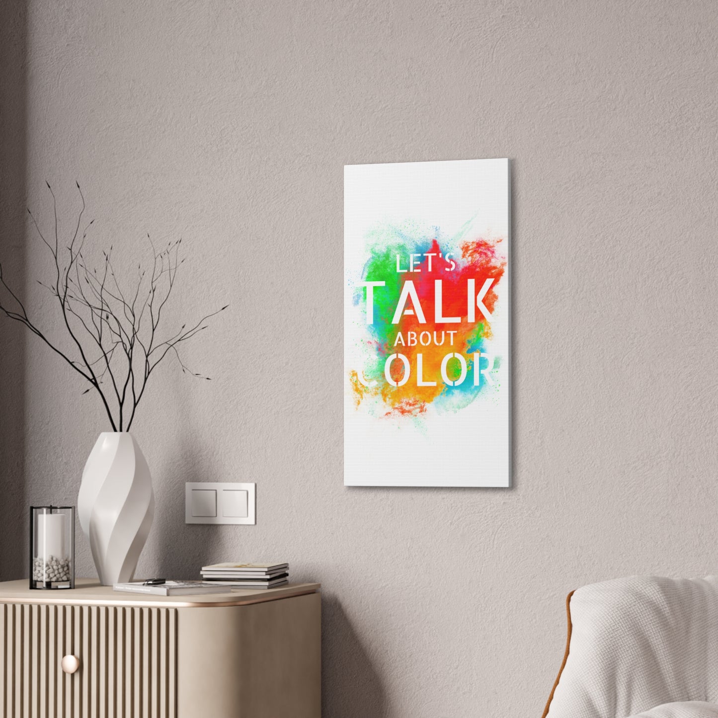 Lets Talk About Color 3 - Canvas Stretched (0.75")