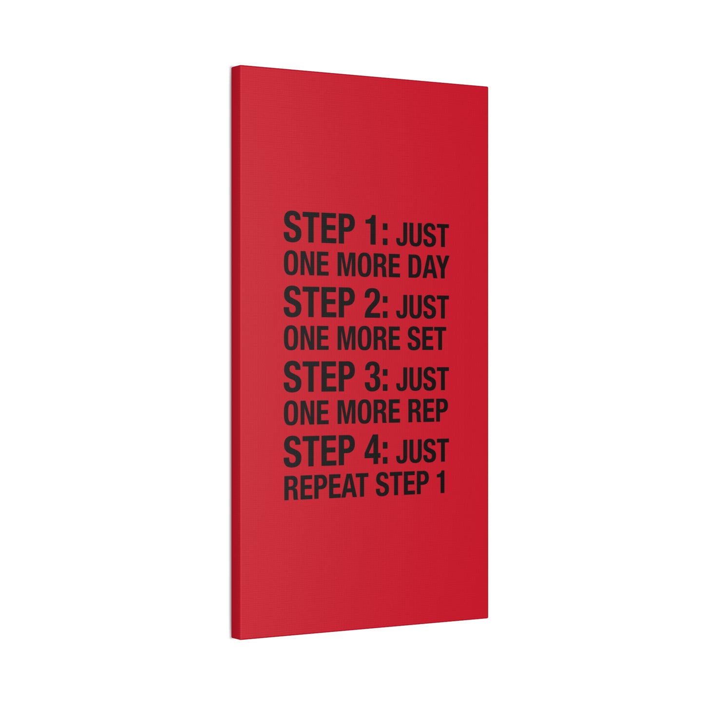 Steps 1 - 4 (Gym Inspiration) - Canvas Stretched (0.75")