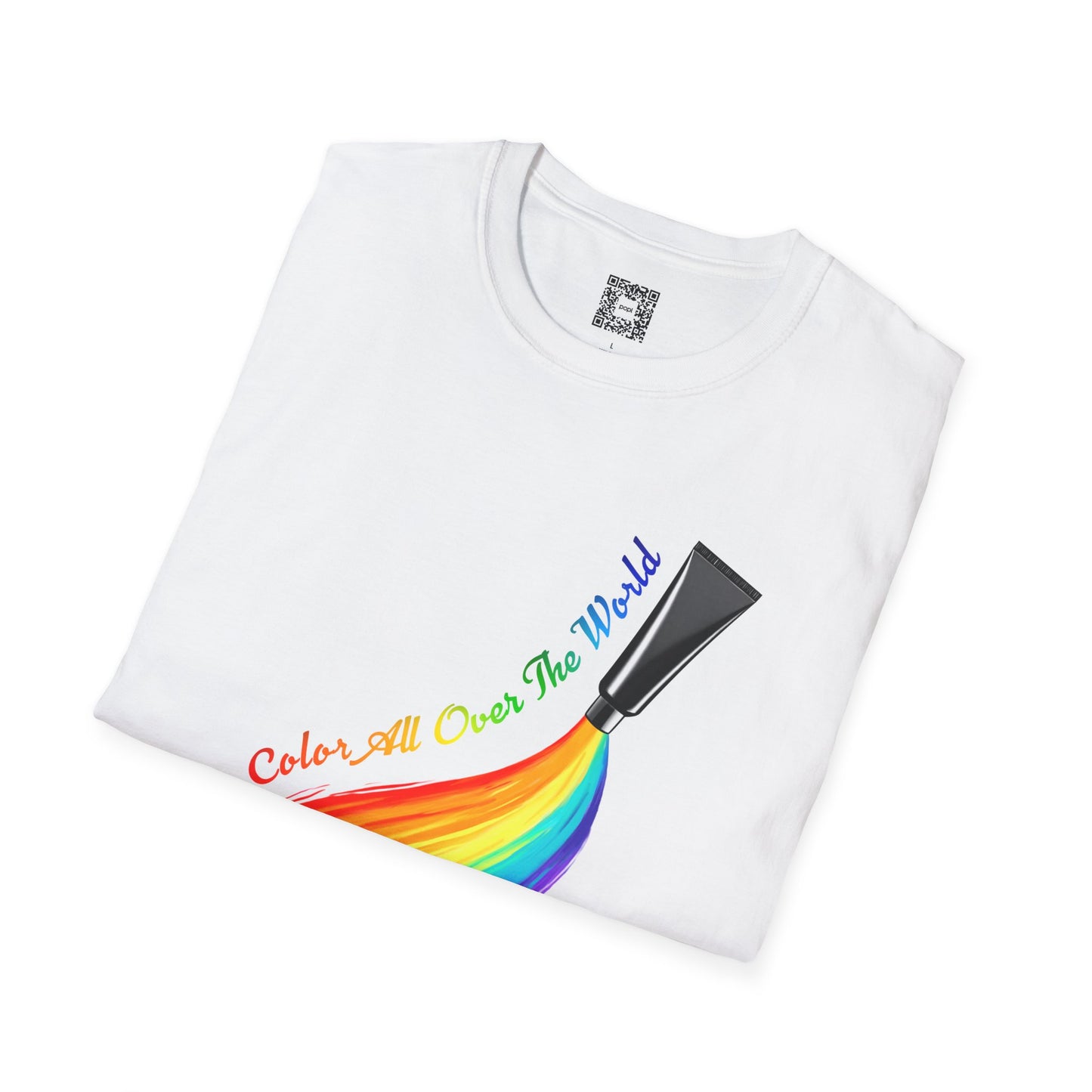 Color All Over the World Soft Style T-Shirt